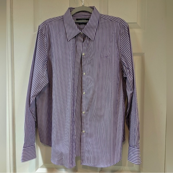 Tops - Ralph Lauren Purple Striped Shirt